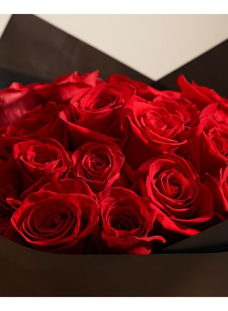 Shibz Flowers Red Roses Blush Bouquet - Image 2