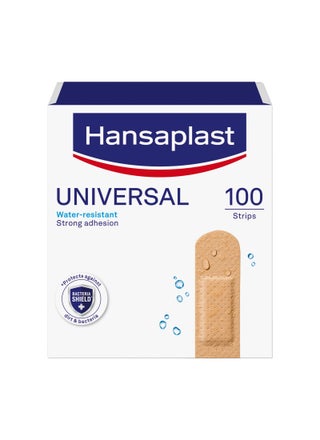 Universal Wound Plasters Water-Resistant Strong Adhesion Absorbent Non-Stick Wound Pad Breathable Plasters Multipurpose Plasters 100 Strips