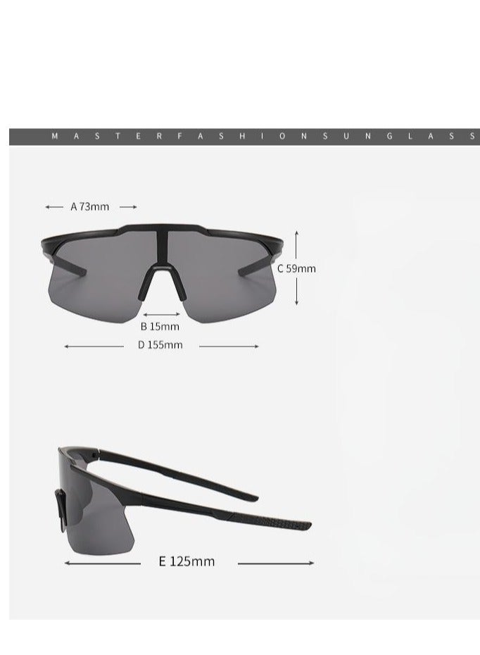 EFUMKE EFUMKE sports sunglasses anti-ultraviolet cycling sunglasses polarized UV400 sun visor outdoor windproof glasses suitable for sports running golf baseball fishing free glasses case - Image 4