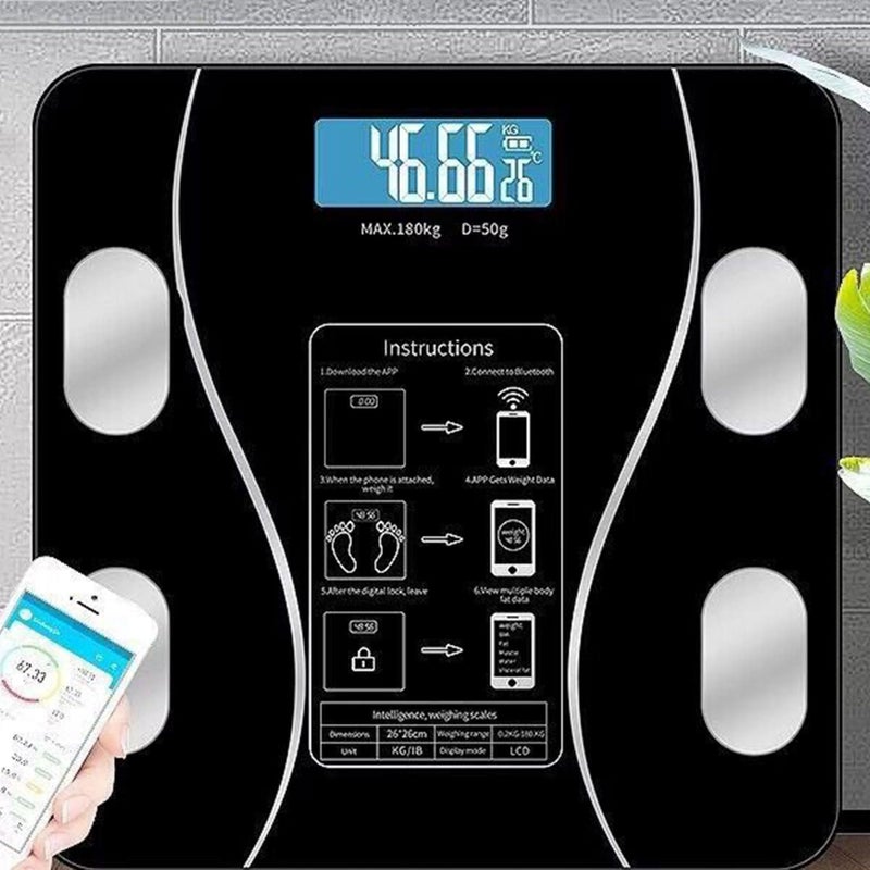 Smart Scale Body Fat Monitor BMI Muscle Mass Analyzer With App 10 24 Inches - Image 4