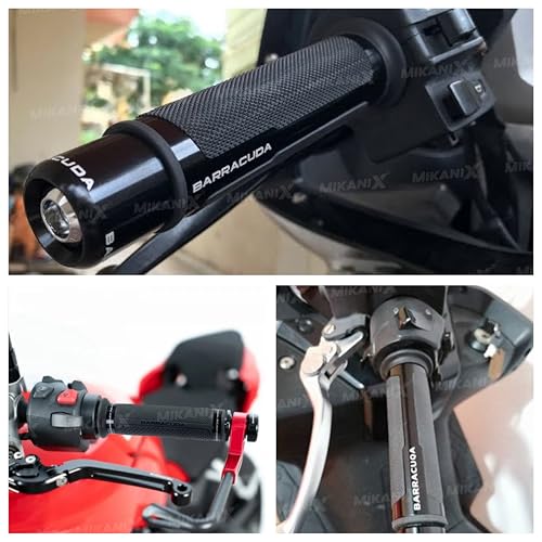 MIKANIX Barracuda Handle Grip with Metal Handlebar Ends with Aluminum Insert for Bikes Handle Bar Grip Universal for Bike (Pack of 2) (Golden) - Image 2