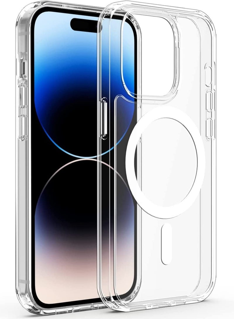 ELTRAZONE for iPhone 14 Pro Max Mag Safe Case, Magnetic iPhone 14 Pro Max Case Compatible with MagSafe, Crystal Clear Anti-Yellowing Scratch Resistant Phone Cover for iPhone 14 Pro Max 6.7 inch 2022 - Image 1
