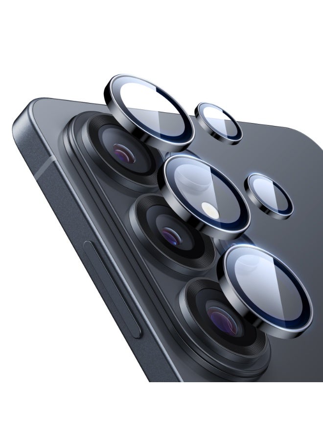 اي اس ار ESR for Samsung Galaxy S26 Ultra Camera Lens Protector, Individual Lens Protectors, Ultra-Thin Tempered Glass with Aluminum Edging, Case Friendly, 1 Set black - Image 1