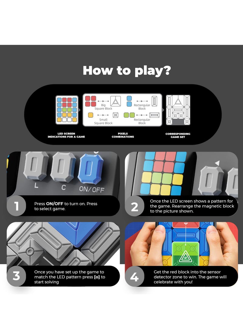 Ultimate 500+ Level Slide Puzzle Game - Fun Brain Teaser for Kids & Teens, Perfect STEM Learning Toy, Travel Game & Gift for Boys and Girls - Image 4