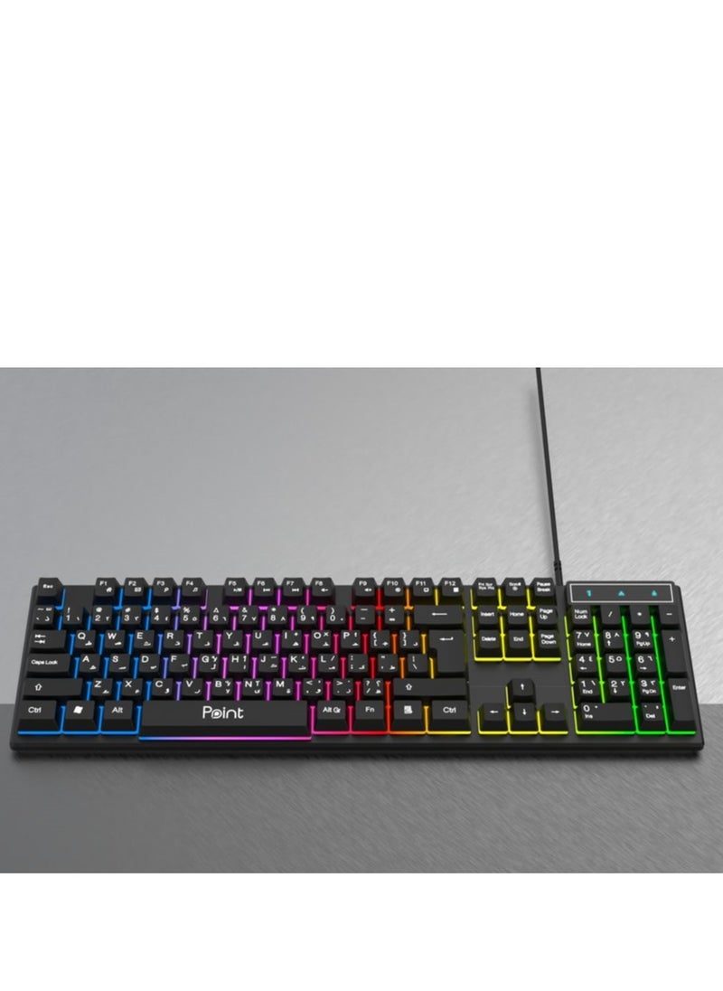 Point - USB KEYBOARD RGB PT-203 POINT - Image 1