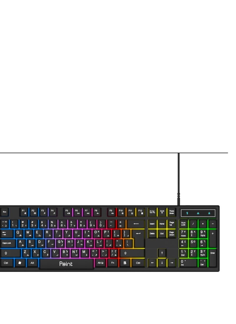 Point - USB KEYBOARD RGB PT-203 POINT - Image 1