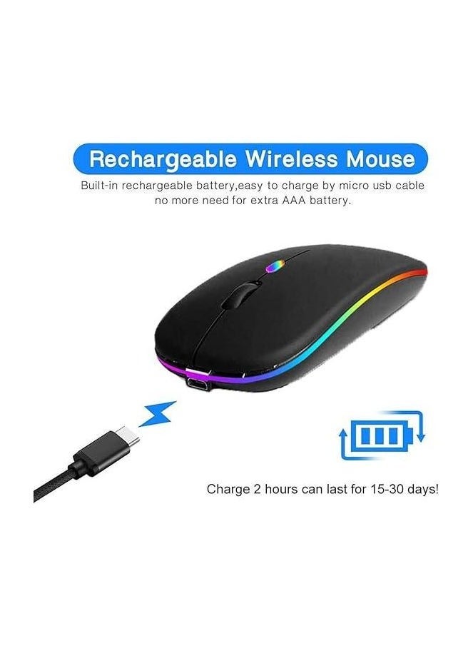 W10 Wireless Rechargeable Computer Mouse Type-C Rechargeable Wireless Computer Mouse - Image 2