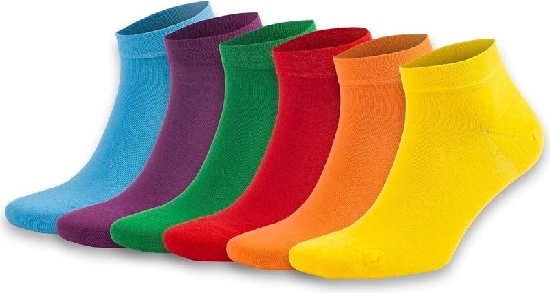 DAYCO Unisex Colorful Booties 6 Pack  - Image 1