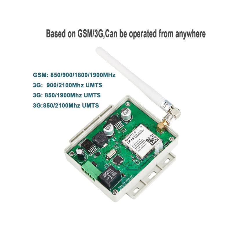 REES52 RTU5034 مفتاح تشغيل البوابة اللاسلكي GSM 2G/3G/4G مع التحكم عن بُعد عبر مكالمة هاتفية - Image 2