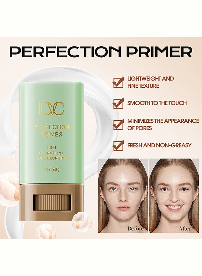 ICVC Perfection Primer Stick, 2-in-1 Hydrating & Pore Blurring Makeup Base, Long-Lasting & Non-Greasy, 20g - Image 5