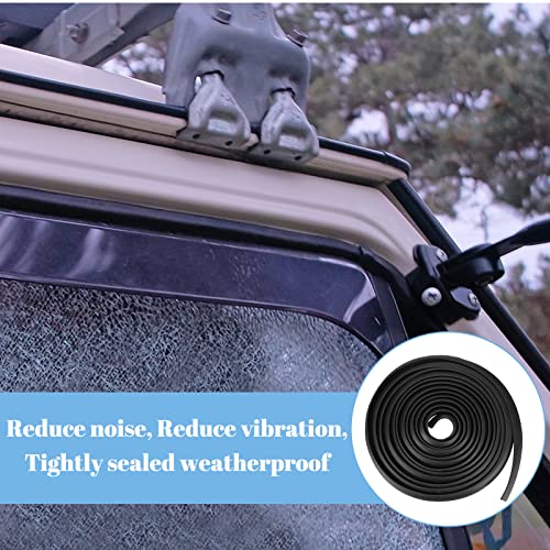 Kingdder Rv Window Seal Kit 1/2'' x 1/4'' Weather Stripping Rv Rubber Stationary Window Edge Locking Gasket, Seal Strip for Boat Car Truck, Noise Reduction Dustproof Insulation(19 Ft) - Image 5