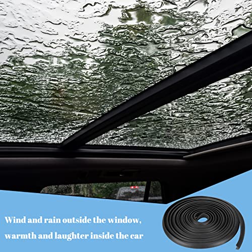 Kingdder Rv Window Seal Kit 1/2'' x 1/4'' Weather Stripping Rv Rubber Stationary Window Edge Locking Gasket, Seal Strip for Boat Car Truck, Noise Reduction Dustproof Insulation(19 Ft) - Image 4