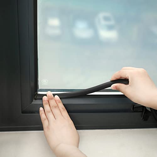 Kingdder Rv Window Seal Kit 1/2'' x 1/4'' Weather Stripping Rv Rubber Stationary Window Edge Locking Gasket, Seal Strip for Boat Car Truck, Noise Reduction Dustproof Insulation(19 Ft) - Image 3