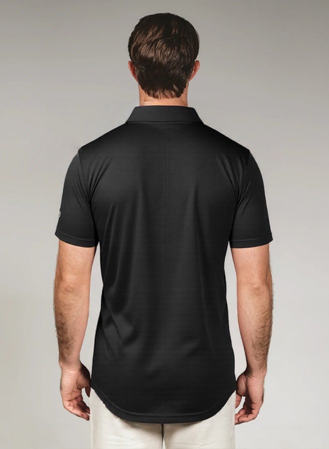 Men's polo shirt V-neck polo short-sleeved T-shirt Short-sleeved sports golf tennis T-shirt Casual V-neck summer shirt Classic polo shirt  - Image 3