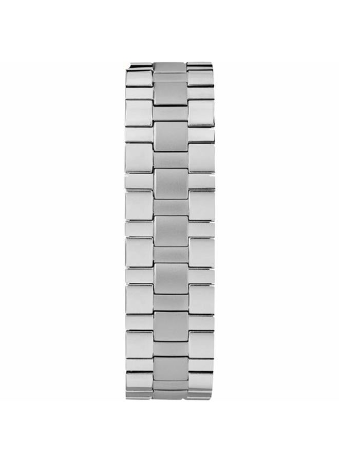 TIMEX ساعة رجال سهلة القراءة بقرص أبيض على سوار من الفولاذ المقاوم للصدأ TW2R58400 - Image 3