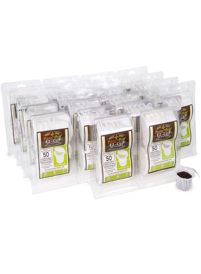 Perfect Pod EZ-Cup Paper Coffee Filters with Patented Lid for Single-Serve Coffee Brewers and Coffee Pods, Compatible with Keurig, 18-Pack (900 Filters) - Image 1