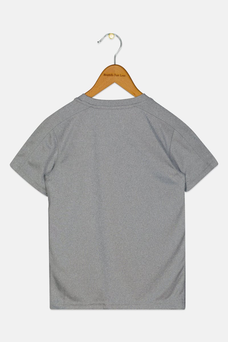 Reebok Toddlers Boy Short Sleeve Outdoor Top, Grey - Image 2