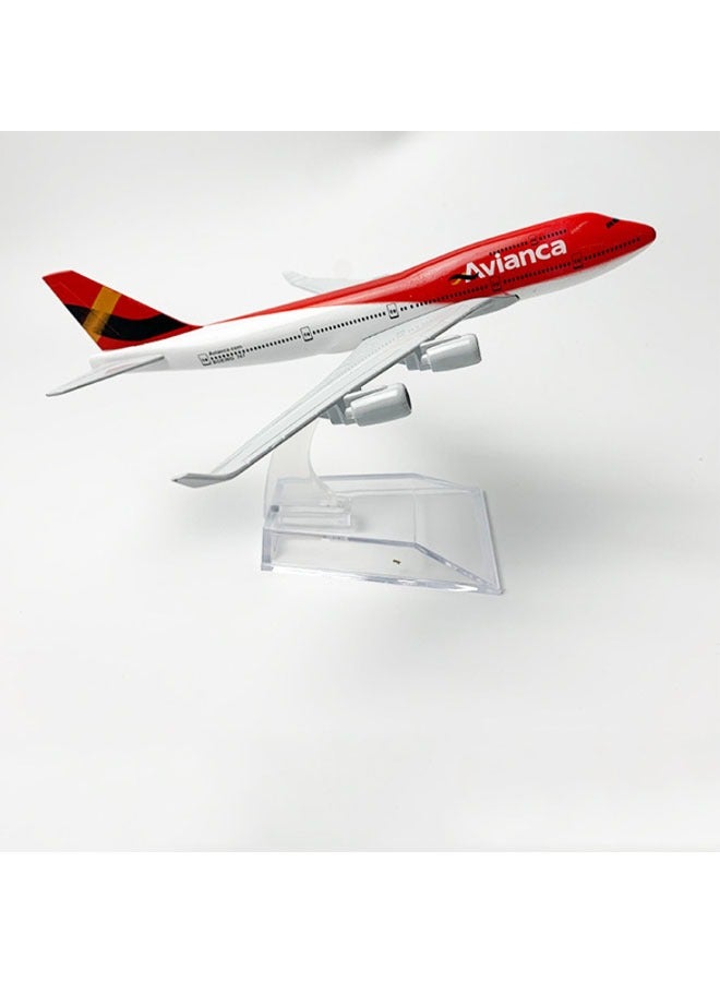 general 16cm Alloy Airplane Tabletop Display Model 1:400 Scale Colombia 747 Airplane Model Decoration Toys Furniture Decorations Collection Gifts - Image 1