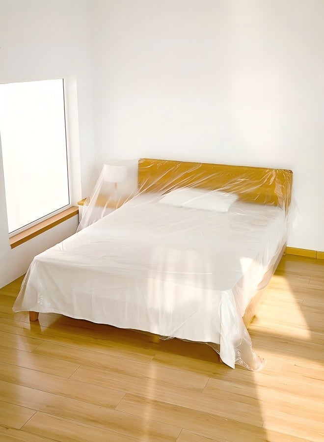 أقمشة بلاستيكية متساقطة ، غطاء أثاث مقاوم للماء مضاد للغبار مع شريط لاصق ، قماش إسقاط الرسامين السميكين ، غطاء بلاستيكي يمكن التخلص منه لحماية الطلاء ، غطاء شفاف كبير مضاد للغبار لحماية جدار أرضية أثاث الأريكة - Image 5