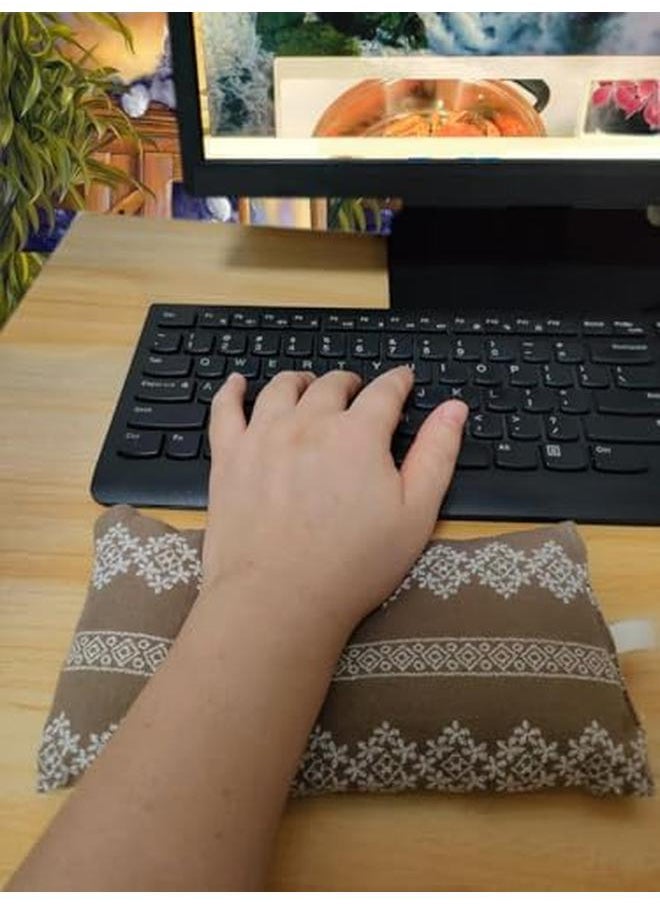 erorex - Wrist Rest Or Keyboard And Mouse 100 Percent Cotton Bag Frindly Skin Care Desktop Accessories For Desk Computer Work Wrist Arm Pad With 2 Pack - Image 1