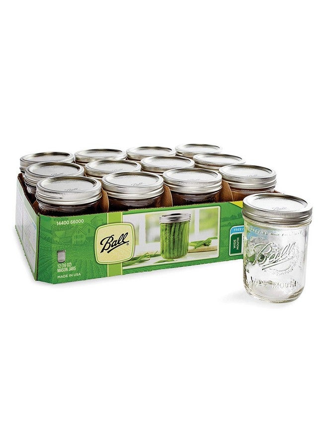 Ball Wide Mouth Pint 16-Ounce Glass Mason Jar with Lids and Bands, 12-Count - Image 4
