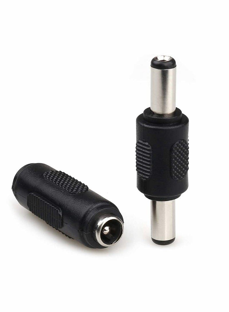 Adapter Plug 5.5 x 2.1mm DC Power Coupler, DC Male To Male Connector, DC Female to Female Connector + Barrel Power 12V Male and Female DC Power Connector 20 Pcs - Image 2