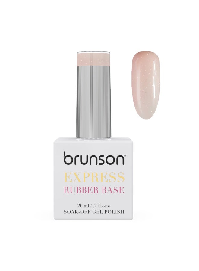 brunson Rubber Base Gel Nail Polish 20Ml - French Rubber Base Coat Long-Lasting, Durable And Chip-Resistant Nail Strengthener Gel Nail Polish Base Coat For Manicure And Pedicure