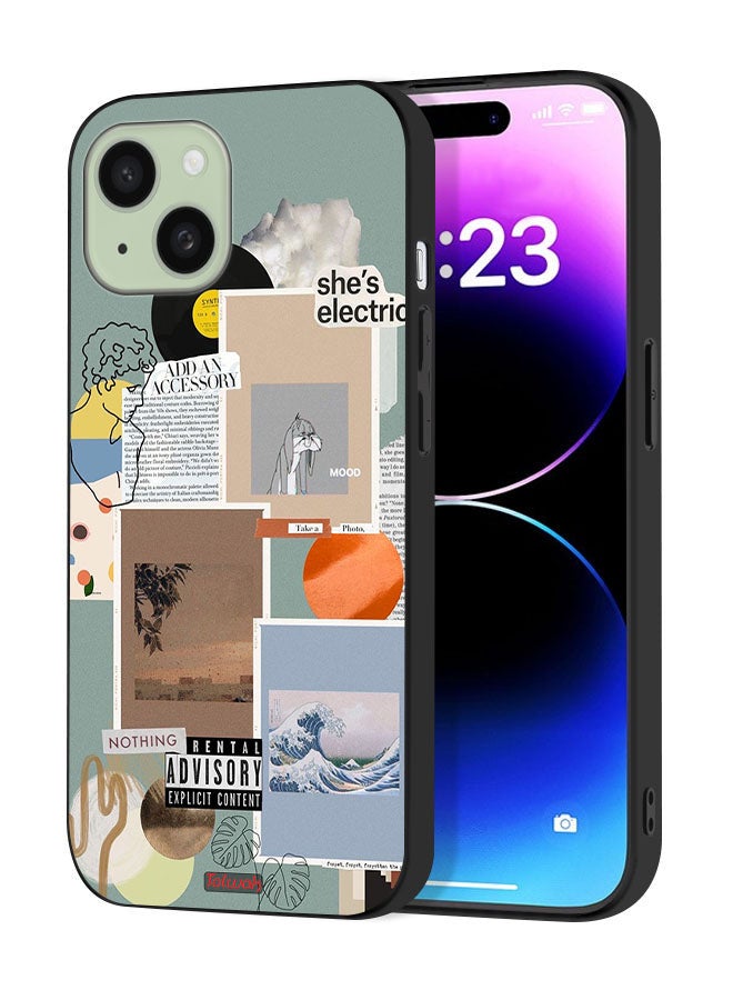 Tolwak Apple iPhone 15 Protective Case Cover She Is Electric - Image 1