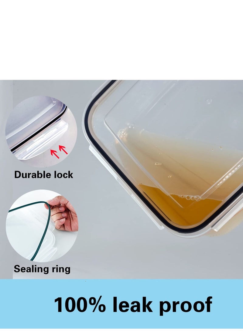 SYOSI 5 PCS Large Fruit Containers for Fridge - Leakproof Food Storage Containers with Removable Colander - Dishwasher & microwave safe Produce Containers Keep Fruits, Vegetables, Berry, Meat Fresh longer - Image 4