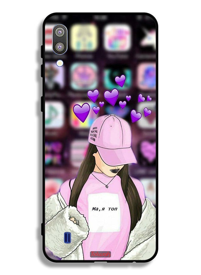 Tolwak - Samsung Galaxy M10 Protective Case Cover Anti Social Club - Image 1