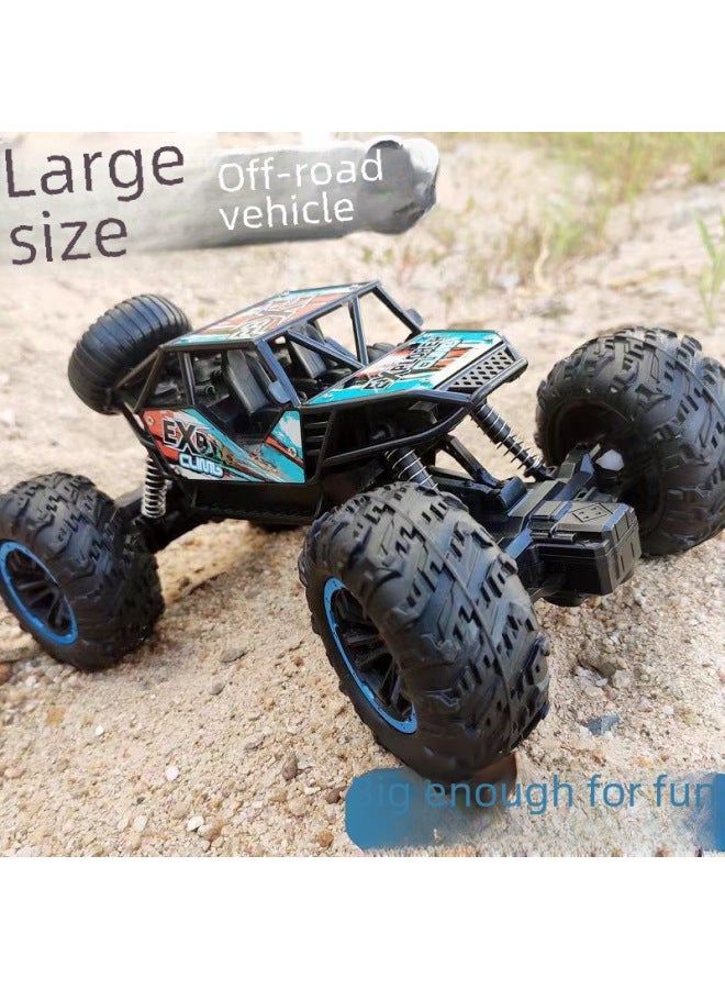 Loquat Toy/remote Control Car - Radio Controlled Vehicle Led Lights High-speed Driving Stunt Action Off-road Capability-Color:2.4g Upgraded Explorer Cross-country 【gift Box Blue】】 - Image 4