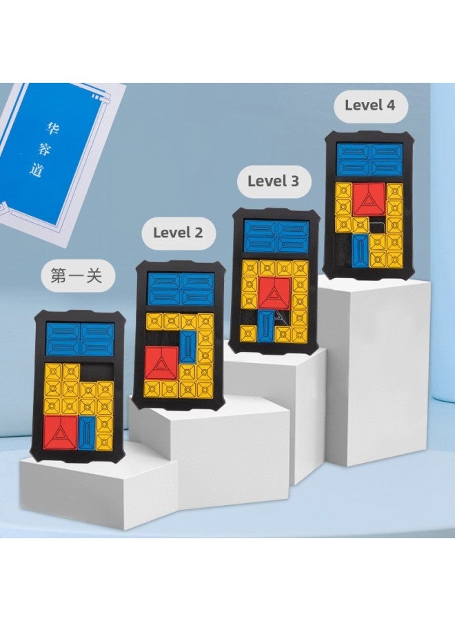 Super Huarong Road Digital Jigsaw Puzzle Chinese Classical Children's Early Education Intelligence Unlocked Wooden Toys-Color:SY-Wood Advanced Super Hua Rong Road - Image 4