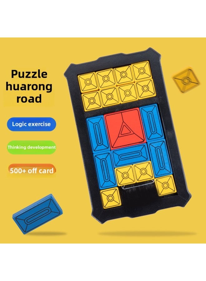 Super Huarong Road Digital Jigsaw Puzzle Chinese Classical Children's Early Education Intelligence Unlocked Wooden Toys-Color:SY-Wood Advanced Super Hua Rong Road - Image 2