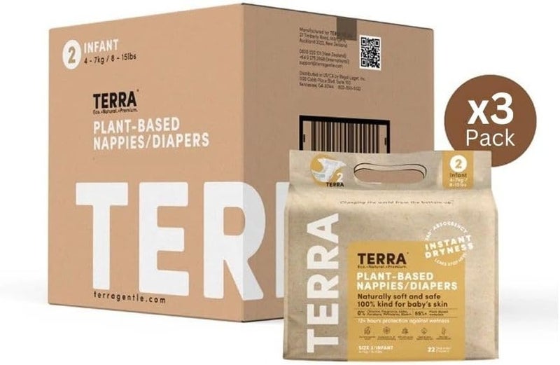 Terra حفاضات أطفال نباتية بحجم 2 من تيرا - Image 2