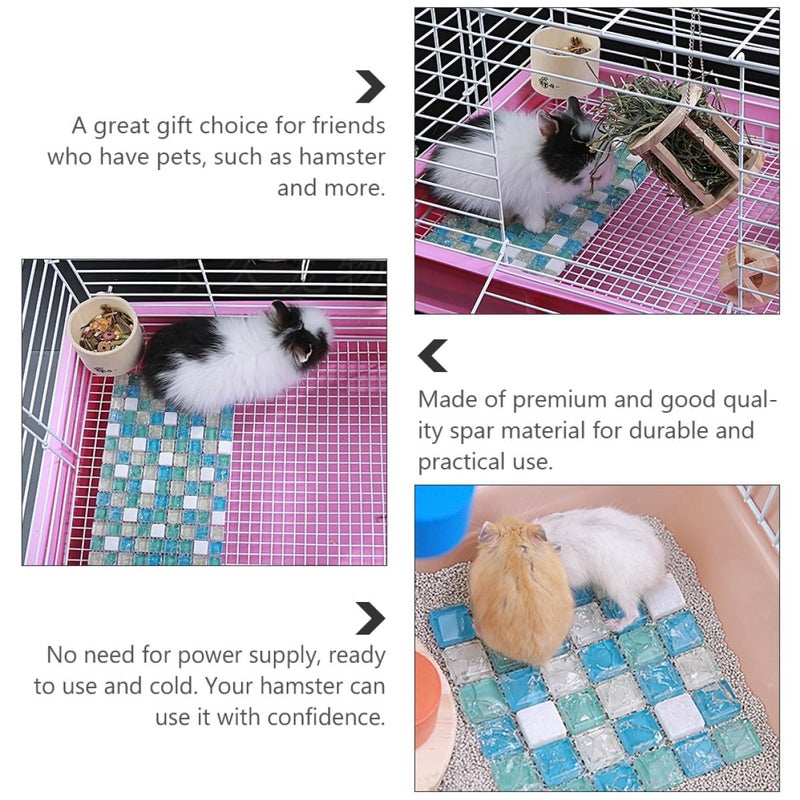 XL 8mm Thick Hamster Cooling Pad 2 Pack Summer Heat Dissipation Mat for Small Pets - Image 4