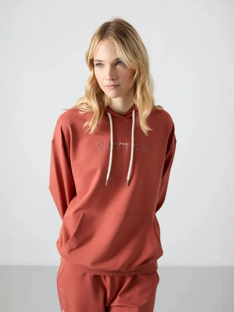 تومي لايف TOMMY Oversized Hooded Sweatshirt And Pants Set