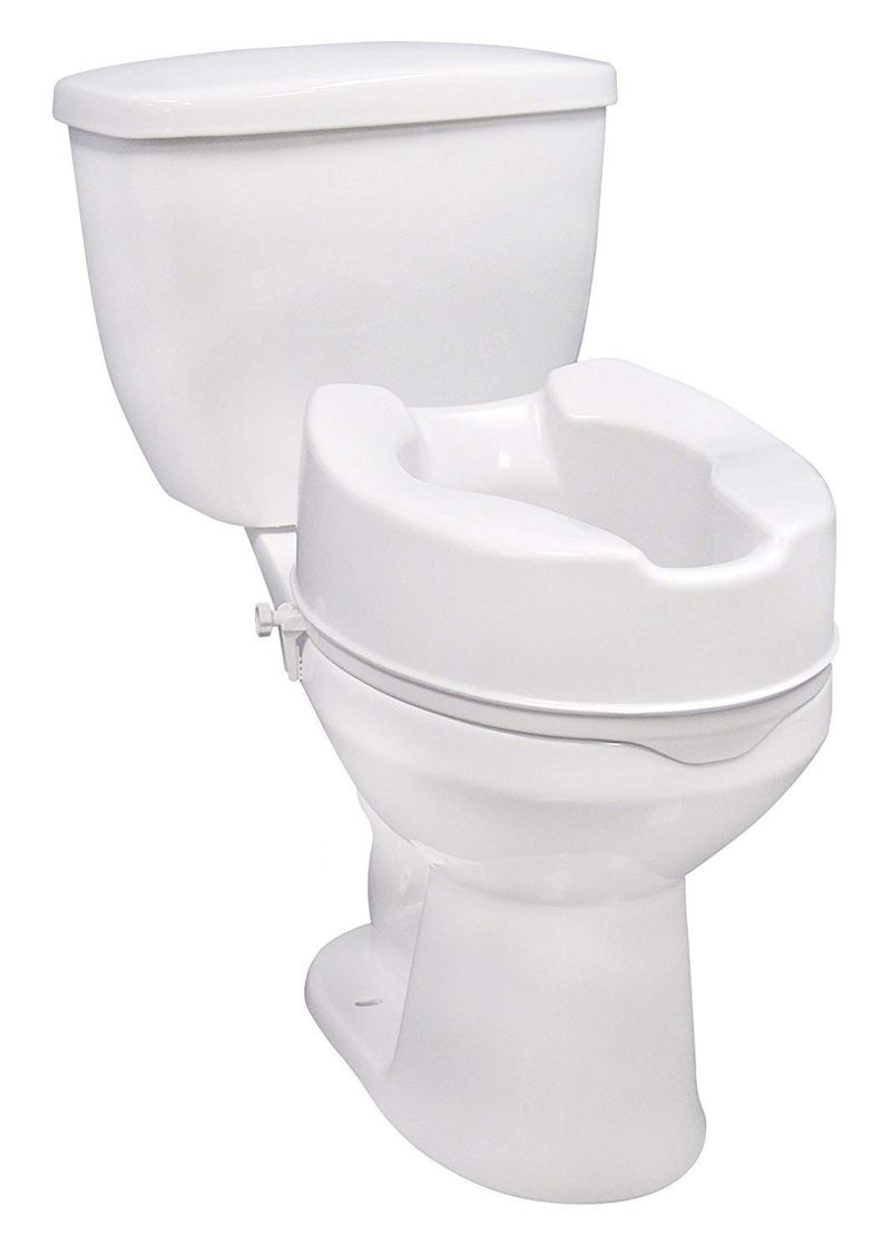 PAXMAX Commode height Raiser/Toilet Seat Elevator riser without Lid plastic, portable, lightweight extender commode seat (White, 6 Inch) - Image 4