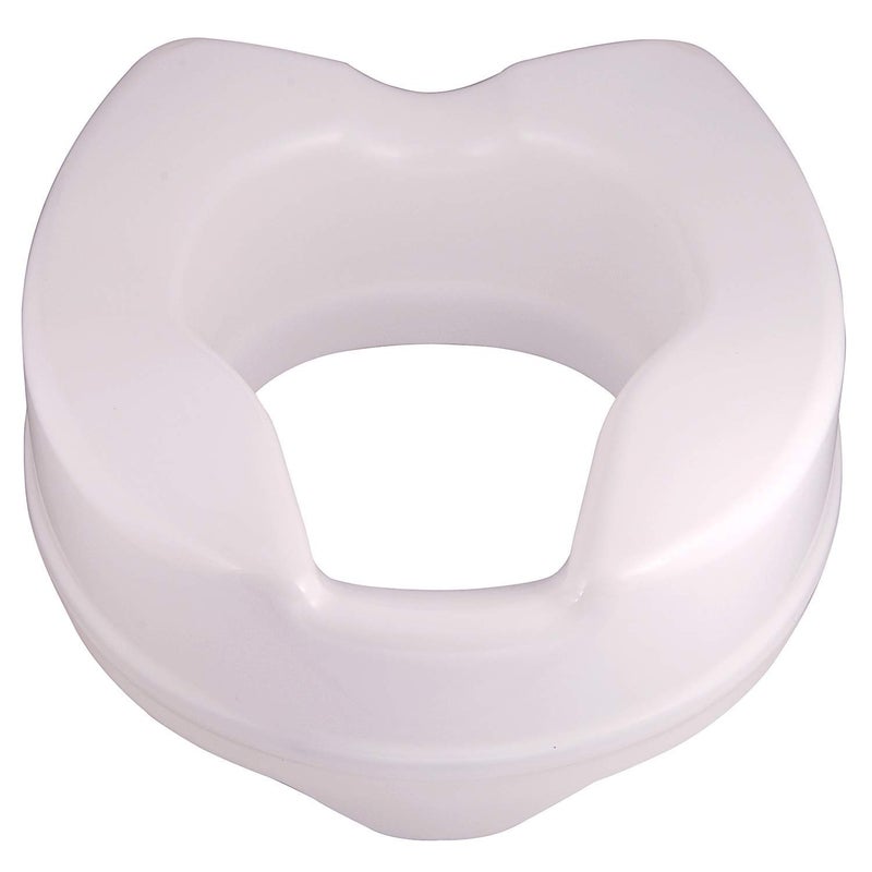 PAXMAX Commode height Raiser/Toilet Seat Elevator riser without Lid plastic, portable, lightweight extender commode seat (White, 6 Inch) - Image 3