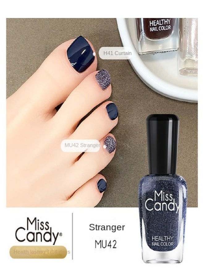 Miss Candy Toe Nail Art】non-toxic Nail Polish, No Uv Light Needed, Long-lasting Peelable Breathable Nail Varnish, Elegant & Whitening Effect, Daily Wear 7ml - Image 2