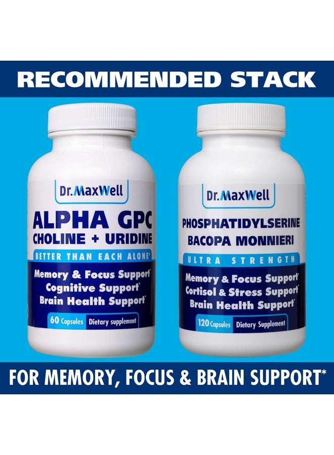 Dr. Maxwell Alpha GPC 600mg + Uridine, a Choline Enhancer. Better Than Alpha-GPC or Uridine Alone. Best Choline Source: 2in1, Soy Free, No Fillers, USA, 60 Pills, Acetylcholine Precursor - Image 5