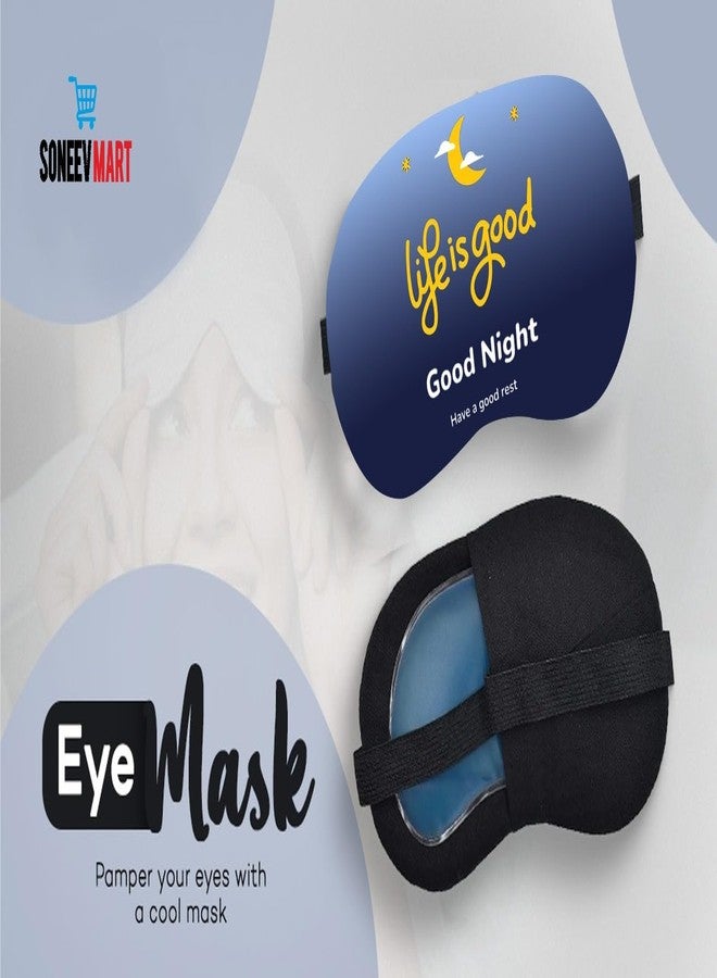 SONEEV MART قناع العين الجل الفاخر من سونيف مارت للاسترخاء المهدئ وتخفيف التوتر، قابل لإعادة الاستخدام، ومثالي للعلاج البارد، لعلاج انتفاخ العينين والهالات السوداء والصداع. - Image 4