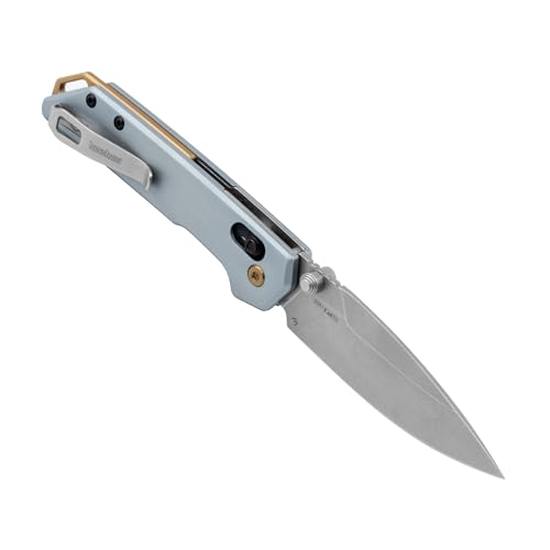 Kershaw Mini Iridium Folding Pocket Knife, 3 inch D2 Steel Blade, DuraLock, Aluminum Handle, Pocketclip - Image 4