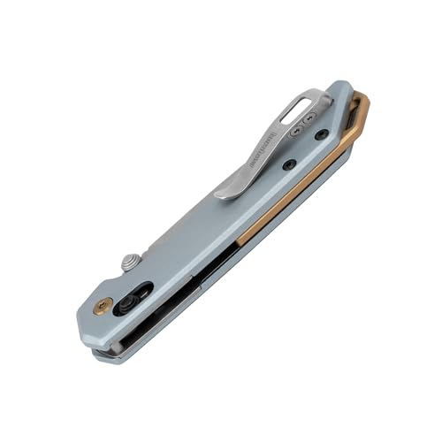 Kershaw Mini Iridium Folding Pocket Knife, 3 inch D2 Steel Blade, DuraLock, Aluminum Handle, Pocketclip - Image 3