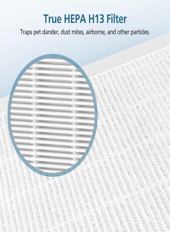 WILERDA 4-Pack 3-in-1 Purezone Replacement Filter, Compatible with Pure Enrichment PureZone Air Purifier, H13 Grade True HEPA Filter, Part#PEAIRFIL - Image 3
