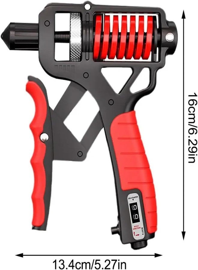 ZURATO Adjustable Hand Grip Strengthener, Hand Gripper With Counter for Men & Women for Gym Workout Hand Exercise Equipment to Use in Home for Forearm Exercise, Finger Exercise Power Gripper (Red, Spring Counting Grip Strengthener 100kgs) - Image 3