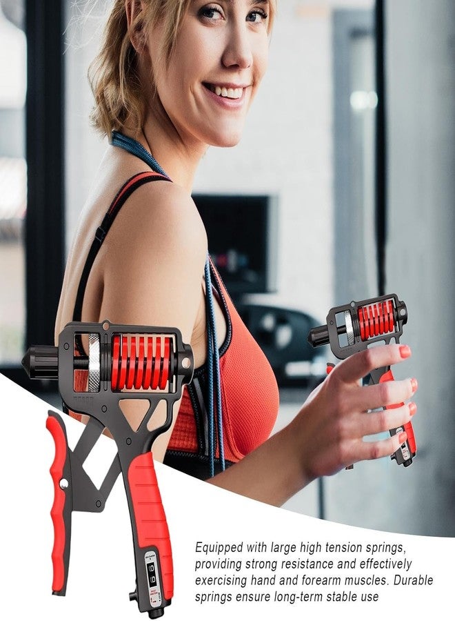 ZURATO Adjustable Hand Grip Strengthener, Hand Gripper With Counter for Men & Women for Gym Workout Hand Exercise Equipment to Use in Home for Forearm Exercise, Finger Exercise Power Gripper (Red, Spring Counting Grip Strengthener 100kgs) - Image 4