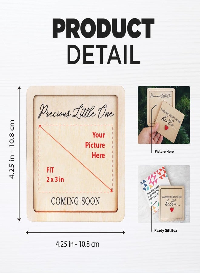 Hangwoous Pregnancy Announcement For Grandma, Grandparents - Ultrasound Picture Frame Surprise Box - Baby Announcement Sign - Baby Coming Soon Announcement - Pregnancy Reveal to Husband, Friends, Auntie, Uncle - Image 2