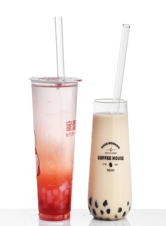 الينك شفاطات بوبا شفافة قابلة لإعادة الاستخدام من ألينك، شفاطات سموثي كبيرة الحجم من بلاستيك تريتان الصلب، مقاس 10 بوصات × 12 مم، مغلفة بشكل فردي، عبوة من 4 قطع مع فرشاة تنظيف وحقيبة حمل - Image 3