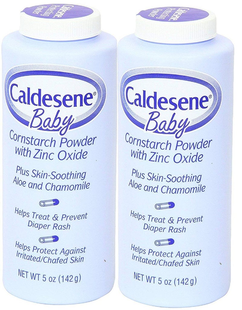 Caldesene Cornstarch Baby Powder with Zinc Oxide TalcFree Baby Powder 5 Oz 2 Pack - Image 1