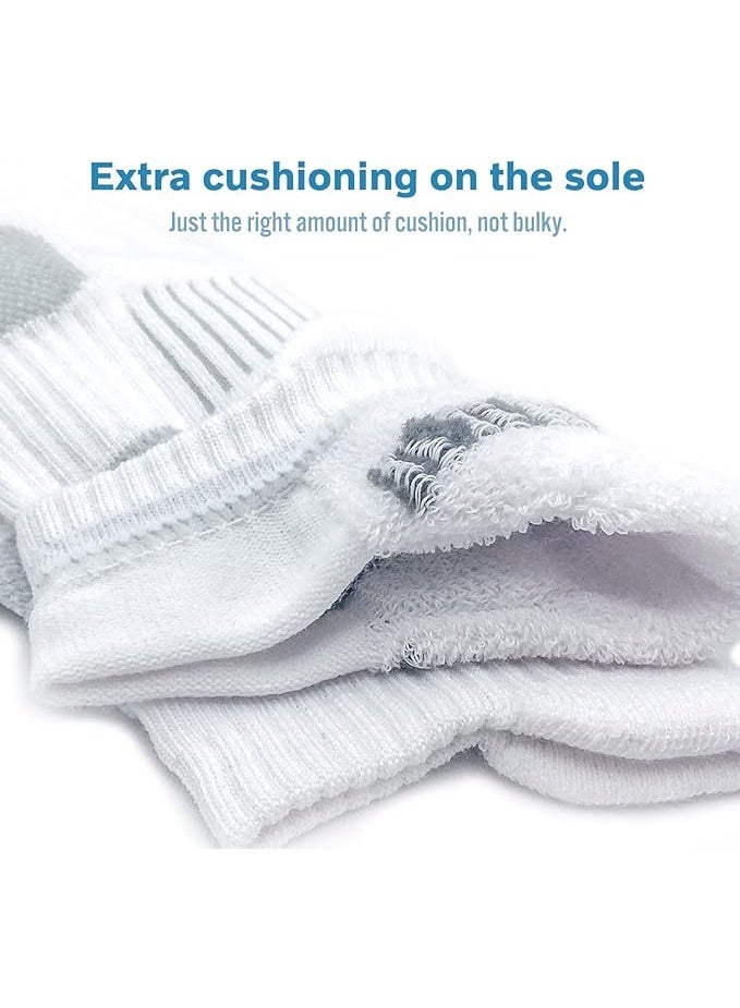 BERING Women's Athletic Running Cushioned Ankle Socks (6 Pairs) - Image 5